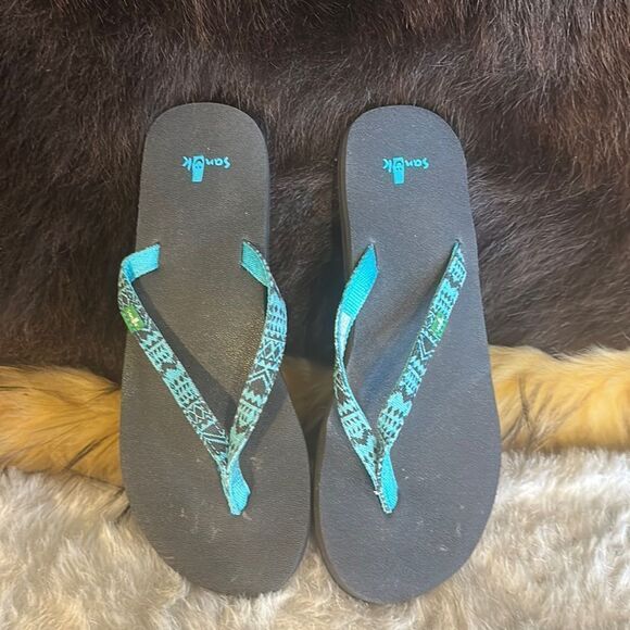 Sanuk flip flop sandals 6 (4075) - Picture 1 of 3